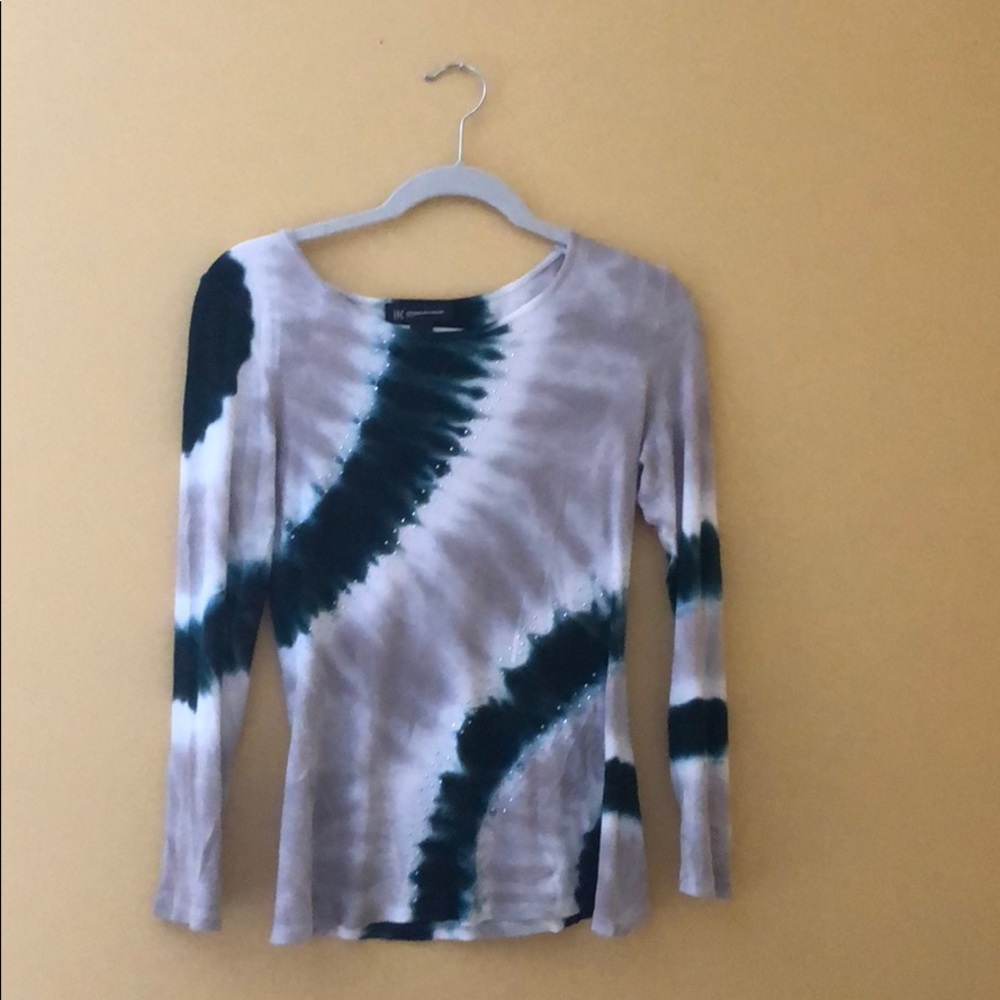 INC longsleeve tie-dye Teal Shirt